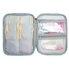 Outras organizações de armazenamento doméstico agulhas de tricô caso bolsa de viagem organizador saco para ganchos de crochê circular kit de acessórios de costura 231124