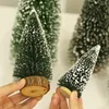 Dekorative Blumen Mini Weihnachtsbaum Tannennadeln DIY Dekorationen für Zuhause Tisch Navidad Weihnachtsschmuck Jahr Dekor Kinder Geschenk