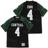 4 Dalvin Cook High School Jerseys Football Miami Central för sportfans Moive Breattable Team Black Away Away Pure Pure Cotton Stitched and Brodery College Hiphop