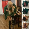 Sıradan elbiseler cosplay orman elf elbise kadın şifon gotik korse takım elbise parlama uzun kollu fırfır y2k Seksi Kostümler için