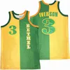 Bethel Hampton Basketball Allen Iverson High School Jerseys 3 Moive College For Sport Fans Breathable Team Pure Cotton HipHop Pullover University Film Embroidery