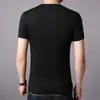 القمصان للرجال Coodrony الموضة الإنجليزية للرسالة تصميم Tee Summer Atmosphere Simply Sleeve T-Shirt Men Clothing Classic W5545 230426