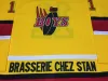 Nom personnalisé # Les Boys Movie Brasserie chez Stan Hockey Jersey Jaune Rétro N'importe Quel Numéro Maillots Cousu S-5XL
