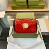 kwaliteitsketen Cross Body schouderband Bagstrap luxe Designer Marmont Avond Clutch Bags Dames portemonnee heren Echt Leer klassieke Totes handtas