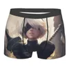 Underpants 2B Game Girl Mens Wwear Boxershorts мужчины мужские двойные стороны печатные мягкие дышащие боксеры упаковывают полиэстер