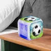 Desk Table Clocks Digital Football Alarm Clock Creative LED Bedroom With Colorful Light To Display Time Week Month Temperature For Kid Adult 231124