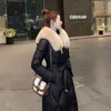 Big Fur Collar Down Jacket Women's Winter 2023 New Hot Fashion Western Mid-Length Over-Knee Thicked Midje Jacket