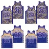 Ben Simmons High School Jersey 20 농구 Montverde Academy Marble 팀 컬러 Purple Moive Hiphop College 스티치 풀오버 셔츠 스포츠 팬