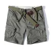 Mäns shorts retro militär camo last shorts män avslappnad armé stil strand shorts premium kvalitet lös baggy ficka korta sommarkläder 230426