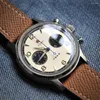 Наручные часы SEAKOSS 40 мм Pilots 1963 Chronograph 3D Dome Mineral Glass ST1901 Механизм Ретро Мужские военные механические часы Водонепроницаемые