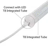 T5/T8 LEDランプ接続ワイヤダブルエンド3ピン統合チューブケーブルケーブル付きLEDチューブランプホルダーソケットフィッティング用リンク可能なコード