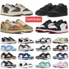 Jumpman 1 Low Travisse Scotts Reverse Mocha Black Toe Phantom Dark Powder Blue Fragment Mężczyźni Kobiety swobodny buty wilk szary pando voodoo 1s trampki