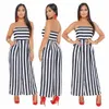 Kvinnors jumpsuits rompers Summer Stripe Tube Rompers Womens Jumpsuit Plus Size Jumpsuits for Women 230426