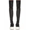 High Over Knee 229 Women Trainers Winter Casual Brand Snow Spring Flats Shoes Black Big Size Mid-calf Boots 231124 5