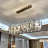 Avizeler Led Kolye Lambaları Modern Kristal Oturma Odası Atmosfer Yemek Lüks Geometrik Dekoratif Aydınlatma Işıkları