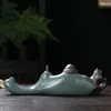 Tea Pets Creative Ceramic Can Be Raised Household Decoration Pen Stand Set Accessories Li Bai Holder