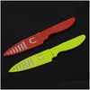 Couteaux de cuisine Sharp Candy Couleur Couteau à fruits ER Acier inoxydable Portable Rouge Couteaux Verts Paring Vtky2344 Drop Livraison Maison Jardin Dhhxg