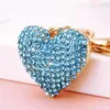 Keychains Sweet Heart Charme Leuke portemonnee Pas Bag hangtas Key Ring Chain Ornamenten Keyring Valentijnsdag Girl Gift Keyfob