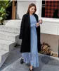 Robes décontractées automne hiver femmes robe laine tricoté volants poignets Plus jupe en velours au-dessus du genou un cheveux de remplacement