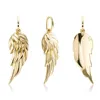 Gepersonaliseerd 925 Sterling Silver Feather Wing Pendant ketting Hip Hop sieraden Accessoires For Men Women Charm Kettingen 14K Rose Gold Color Hip Hop Jewelry