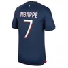 Nouveau 23 24 Paris Soccer Jersey PS MBAPPE O.DEMBELE MARQUINHOS VERRATTI KIMPEMBE Maillots de football G.RAMOS M.ASENSIO LEE KANG IN KOLO MUANI Kit enfants uniformes