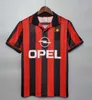 90 91 Retro Shirts Home Soccer Jersey 95 96 97 Gullit 01 02 03 12 14 15 Maldini Van Basten Football Kaka Inzaghi 06 07 Milan 2009 Pirlo Shevchenko Baggio AC Milans