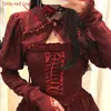 Work Dresses Black Lolita Style Three -piece Set Women Gothic Retro Rose Knight Mini Skirt Suit 2023 Y2k Short Coat Kawaii Bandage Camis