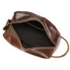 Wallets Leather Toiletry Bag Men Genuine Storage Cowhide Women Travel Small Bags Make Up Wash Luxury Designer