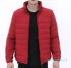 Men's Yoga Short Thin Down Jacket Outfit Solid Color Puffer Coat Sports Winter