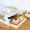 Embrulhar presente lbsisi vidas 5pcs mousse bolo de papel musavat caixa de embalagem com alça de ensaio de chá da tarde