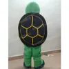 Taille adulte Green Sea Turtle Mascot Costume Cartoon thème du personnage carnaval Unisexe Halloween Birthday Party Fancy Outdoor tenue pour hommes femmes