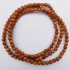 Strand 4MM Golden Sandstone Beads Bracelet Bangle Necklace Stretch 22 Inch Jewelry For Woman Gift G751