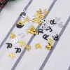 Party Decoration 1200 Pcs Letter A Ornament Flakes Nails Wedding Table Scatter Confetti Anniversary Gold Decor