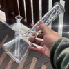 10" klassische Becherbong mit Icce Catcher Dicke Becherbasis-Wasserpfeifen zum Rauchen mit einfachen Glasbongs mit Downstem