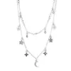 Choker Chokers Diamant-Clous Star Moon Collier Pour Femmes Chaîne Pendentif Colliers Copines Fête Voyage Bijoux Cadeaux