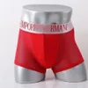 Malha respirável boxers cuecas shorts para homem sexy roupa interior casual curto modal masculino gay cuecas boxershorts com caixa