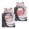 Film Basketball 007 James Bond Movie Jersey Golden Eye R.I.P Sean Connery Black Round Neck Summer Hiphop High School Embroidery University for Sport Fans Vintage Top