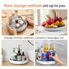 Dish Racks 360° Rotating Spice Rack Organizer Seasoning Holder Kitchen Storage Tray Lazy Susans Home Supplies for Bathroom Cabinets 231124