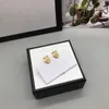 Orecchini a bottone in argento 925 placcato oro 18 carati Clip Eardrop rotondo geometrico donne famose strass di cristallo orecchino in metallo festa di nozze Jewerlry