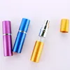 Party Favor 10 ml Parfümzerstäuberflasche Tragbare Mini-Aluminium-nachfüllbare Spray-Parfümflaschen Make-up-Behälter für Reisende C35