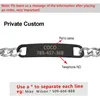 Cat Collars Customized Chain Collar Free Engraved Puppy Kitten ID NamePlate Necklace Anti-lost Pet For Small Dogs Cats Yorkshire