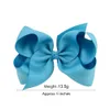 6 40 Inch Colors Fashion Baby Ribbon Bow Hairpin Clips Girls Large Bowknot Barrette Kids Hair Boutique Bows Children Hair Accessories KFJ125