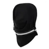 Cycling Caps Fashion Winter Thermal Neck Face Warmer Hat With Reflective Strip Hooded Scarves For Bike Motorcycle Hiking Headwear