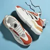 2023 Heren Trainers Loopschoenen Oranje Zwart Ademend Mode Mesh Duurzaam Comfortabel Wandelen Sport Sneakers