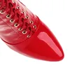 281 Seksi Kadınlar Lucyever Cross TIEED uyluk Diz botları üzerine ince yüksek topuklu ayakkabılar patent deri ayakkabılar kadın 33-46 231124 A LER