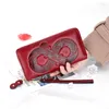 Wallets Wallet Women's Leather Long Purse Zipper Lady Clutch Bag Handbag Large Capacity Chinese Wind Pressure Money