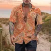 Chemises décontractées pour hommes Chemise pour hommes Été Hawaiian Animal Lion Graphic Prints Turndown Holiday Vêtements à manches courtes Tropical Streetwear