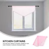 Gardin kök dekoration triangel valanser för vardagsrum kort fönster screening dekorativa café polyester gardiner