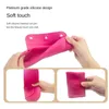 Sacs de rangement Porte-brosse de maquillage souple Portable Étuis à brosse à dents en silicone respirant Grand sac à cosmétiques à fermeture magnétique anti-chute Voyage