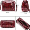 Kvällspåsar Kvinnor Crossbody Shoulder Trend Fashion Handbag Messenger Bag Crocodile Cow Casual Korean Version Multifunktion